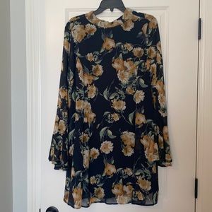 Long sleeve floral dress
